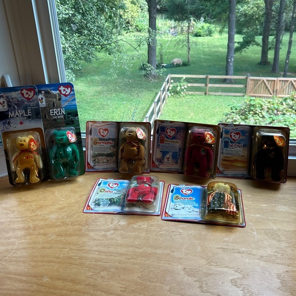 1999 TY BEANIE BABIES Set Of 7 Mixed Bears McDonald House And McDonald’s In Pkg - Picture 1 of 16